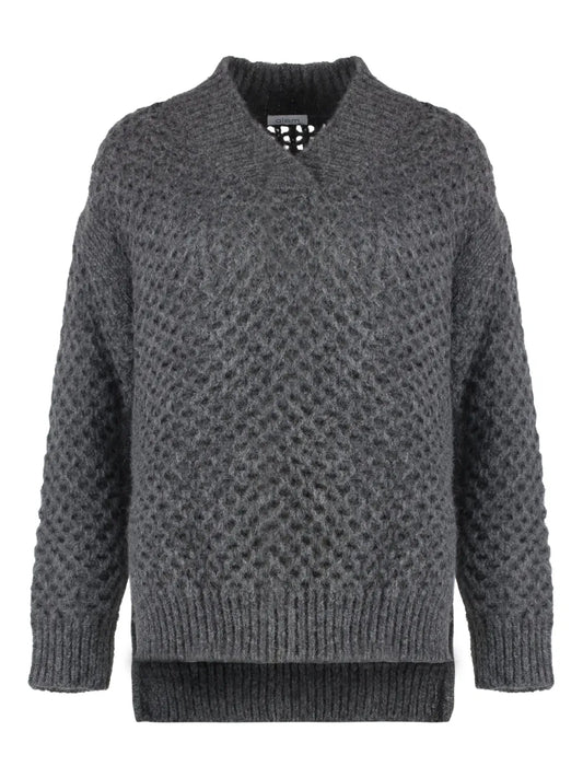 Perforated-Knit Jumper