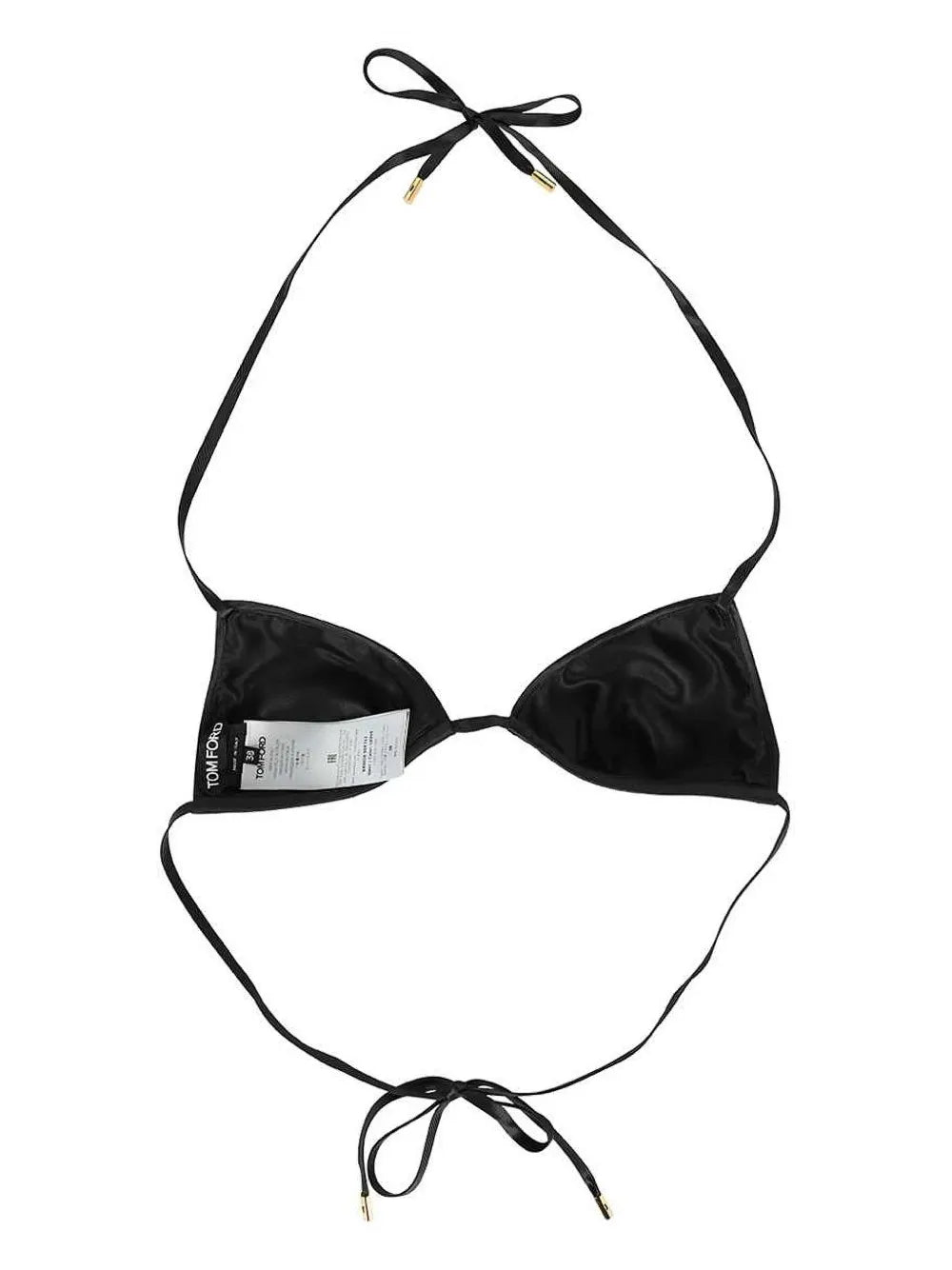 Sequin-Embellished Triangle Bikini Top
