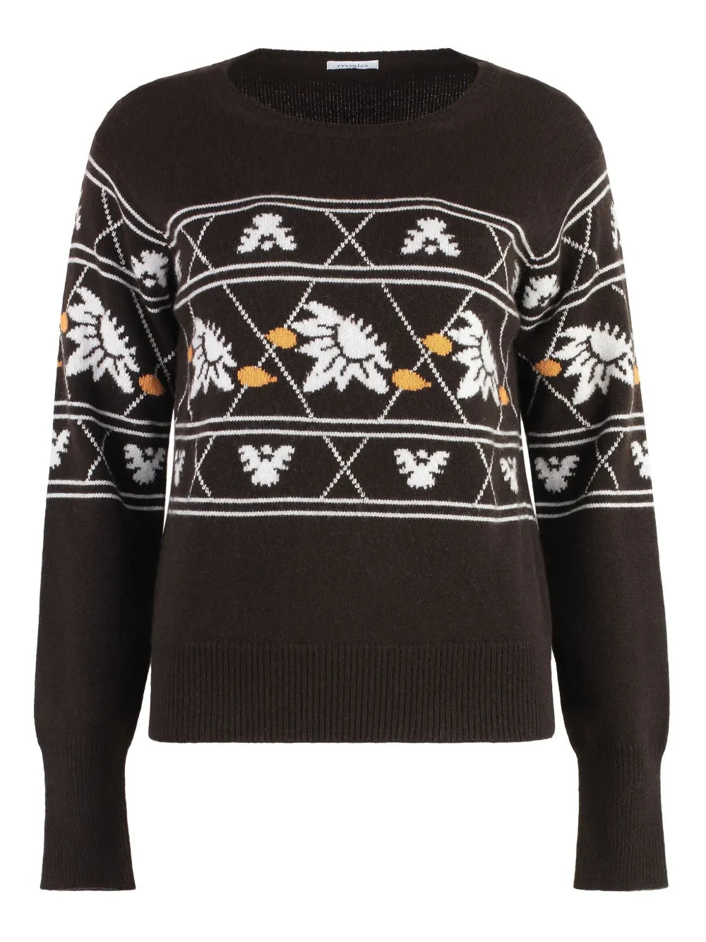 Intarsia-Knit Sweatshirt