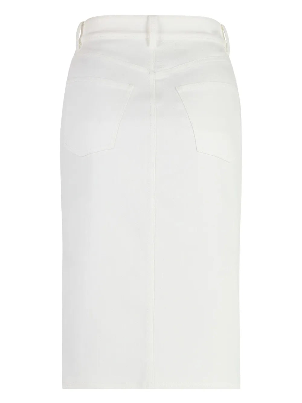 Tailored Denim Midi Skirt