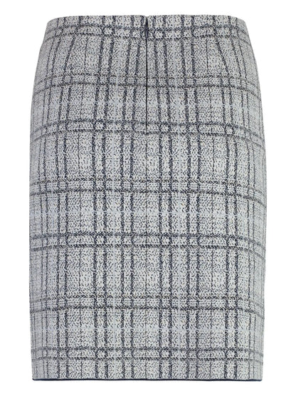 Checked Pencil Skirt