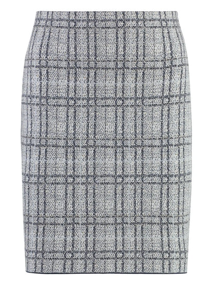 Checked Pencil Skirt