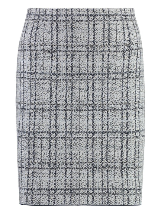 Checked Pencil Skirt