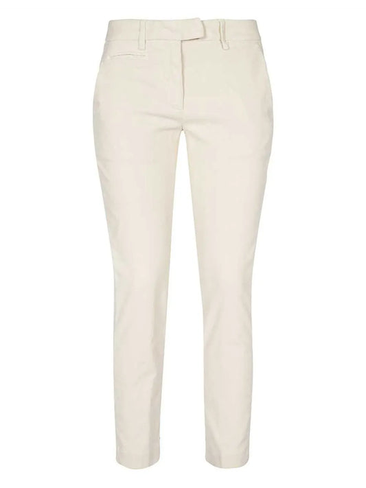 Cotton-Blend Slim Trousers