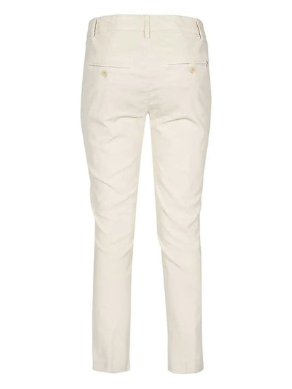 Cotton-Blend Slim Trousers