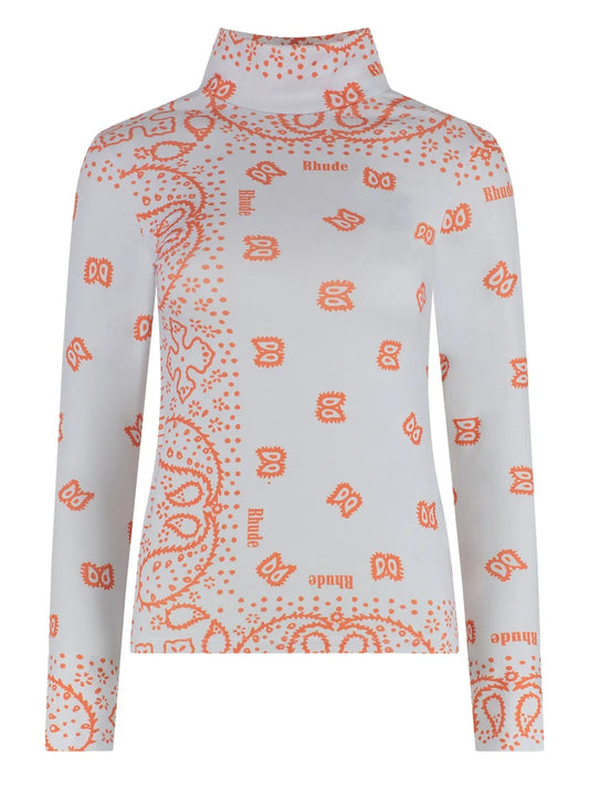 Printed Stretch Top