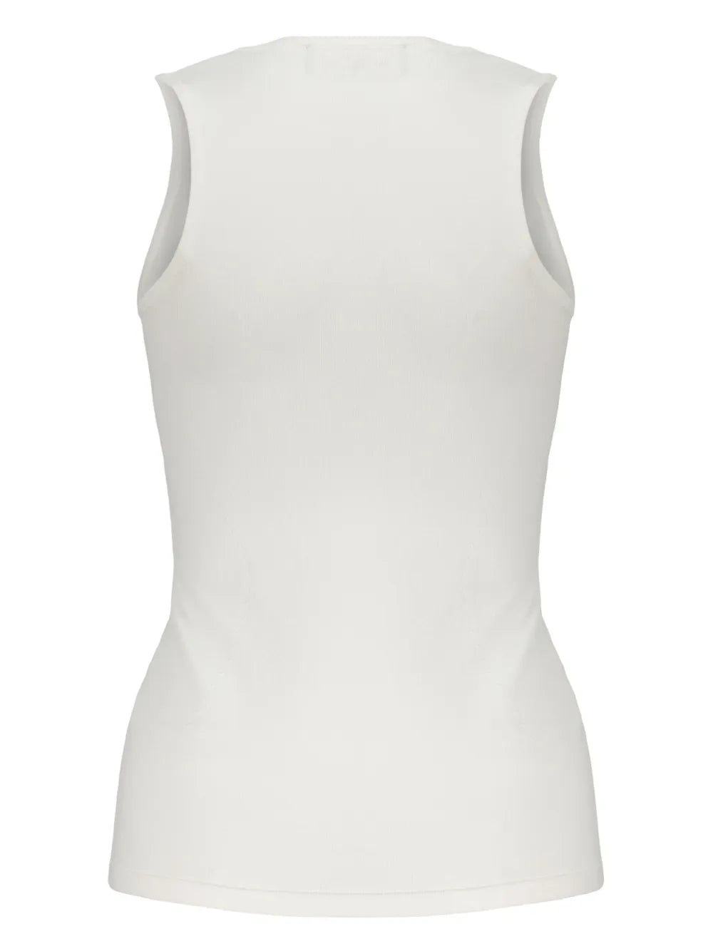 Ribbed-Trim Tank Top