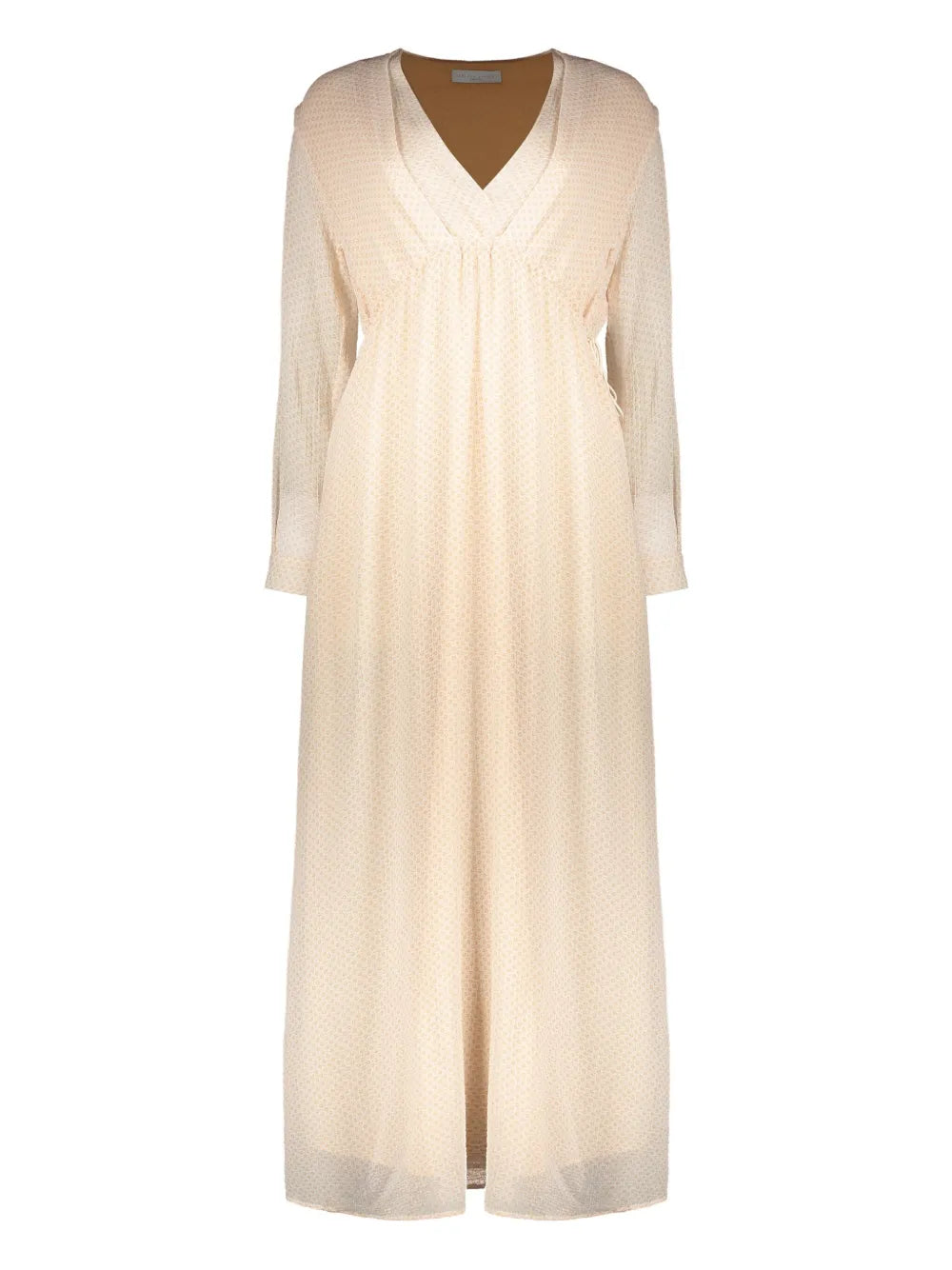 Crepe-Texture Maxi Dress