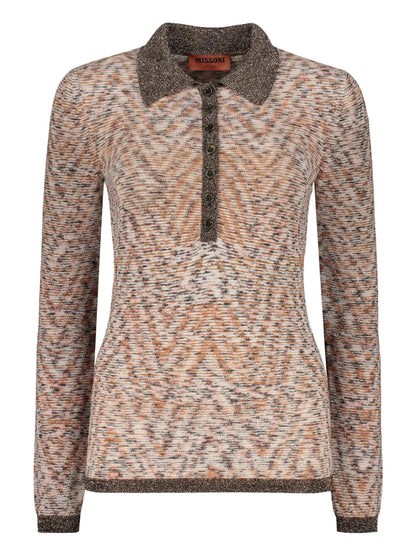 Knitted Polo Top