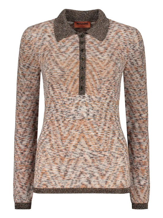 Knitted Polo Top