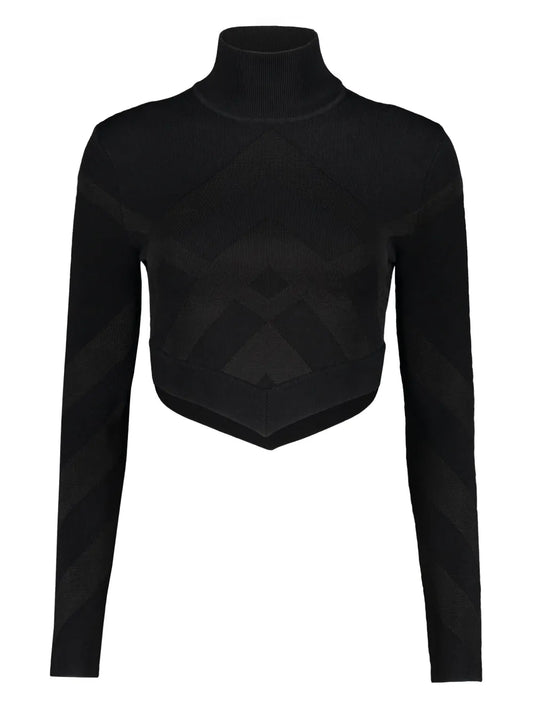 Patterned-Jacquard T-Shirt