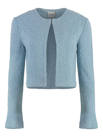 Textured Cropped Jacket