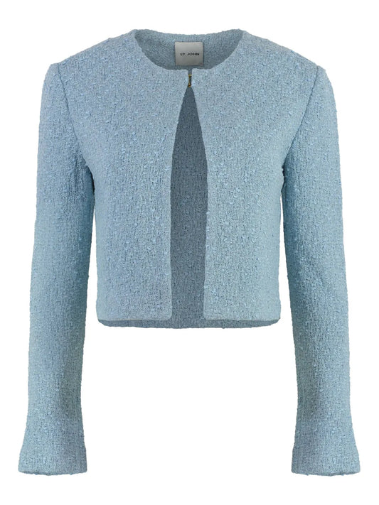 Textured Cropped Jacket