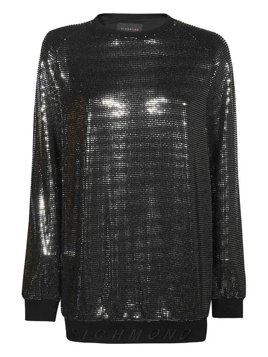Rhinestone-Embellished Mini Dress