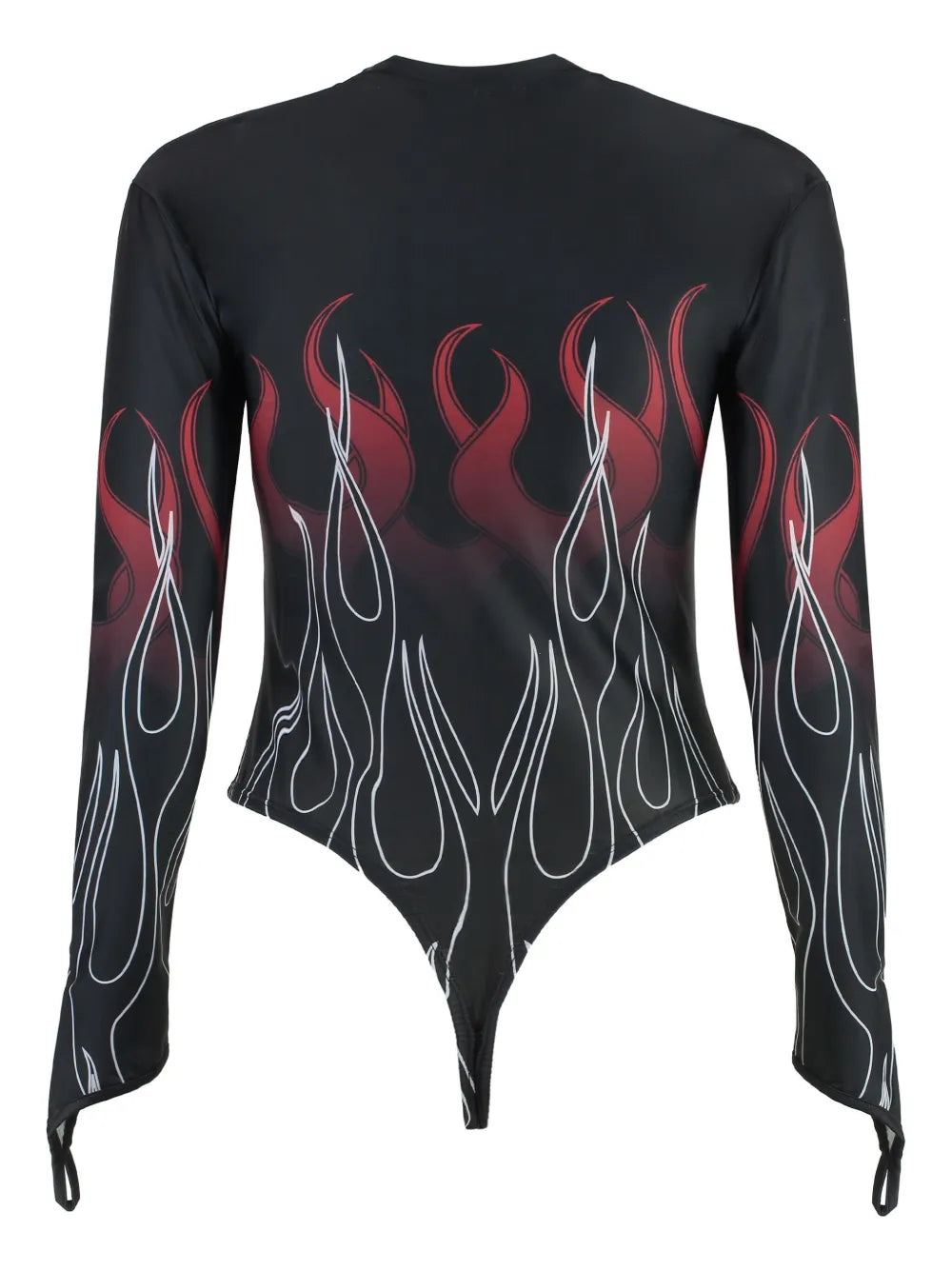 Flame-Print Bodysuit