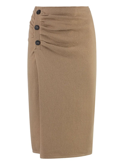 Cashmere Midi Skirt