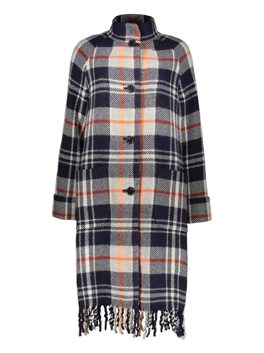 Checked Wool Coat