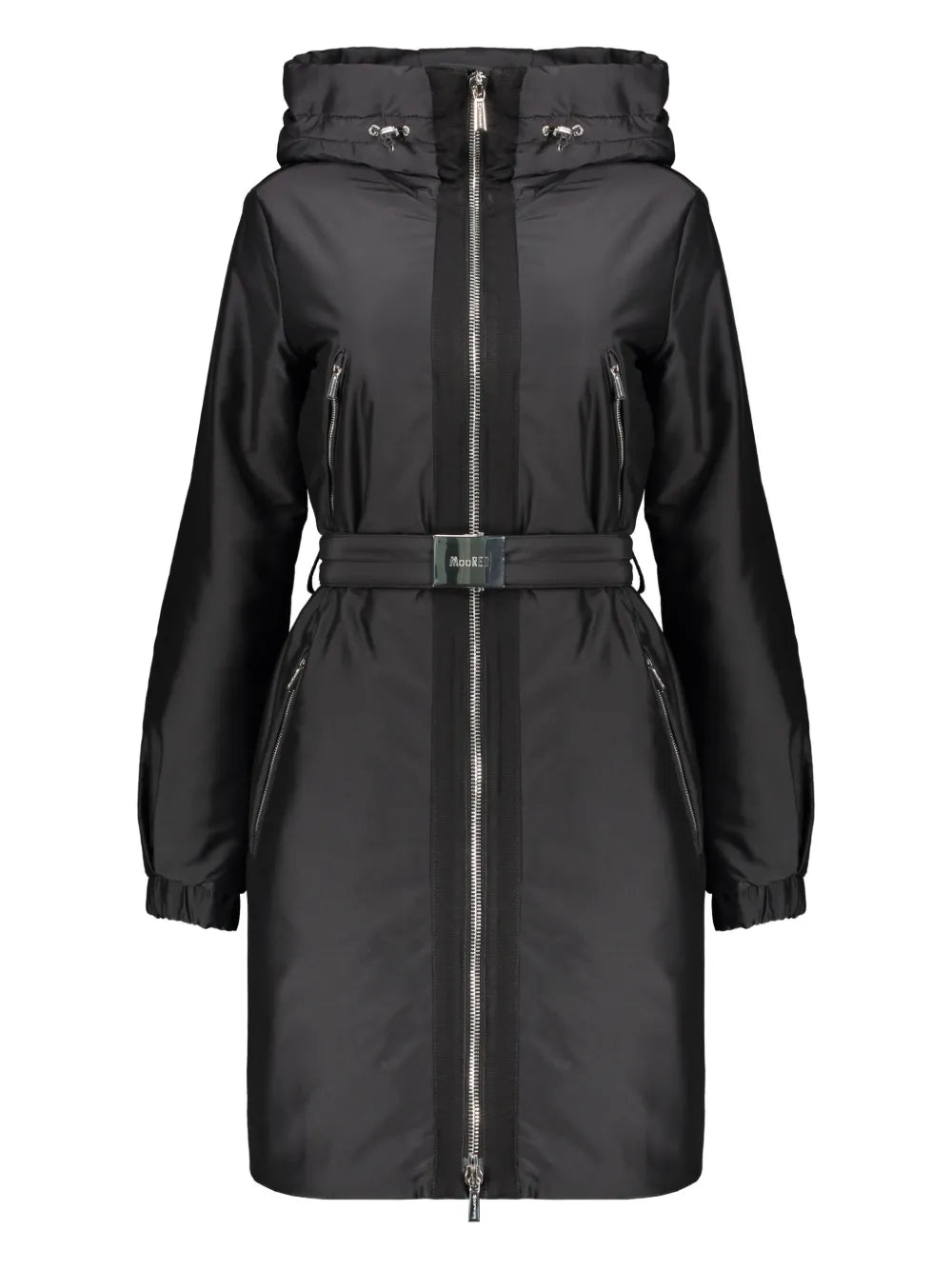 Logo-Belted Coat