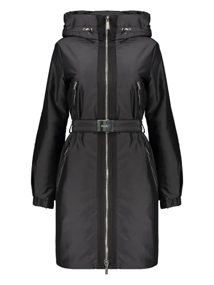 Logo-Belted Coat