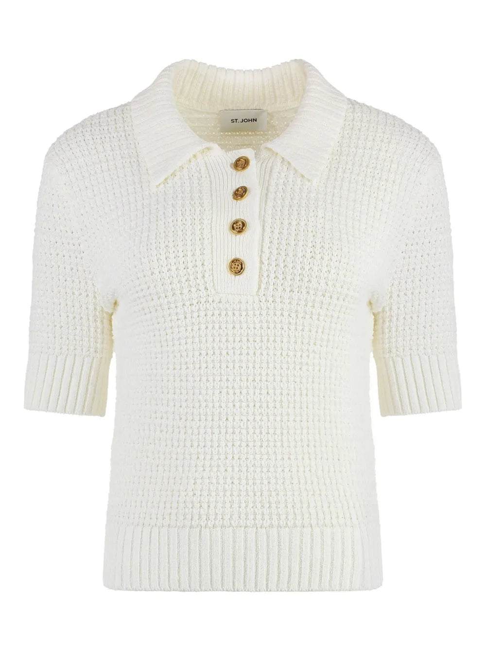Knitted Cotton Polo Shirt