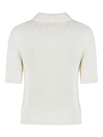Knitted Cotton Polo Shirt