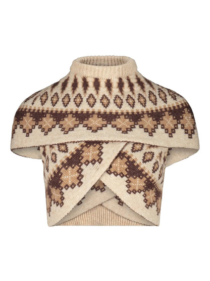 Virgin Wool-Blend Top