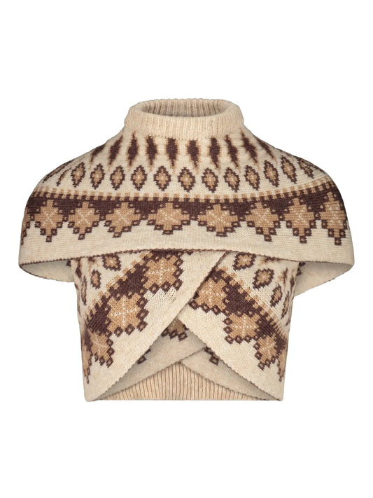 Virgin Wool-Blend Top