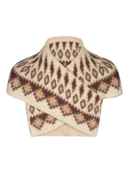 Virgin Wool-Blend Top