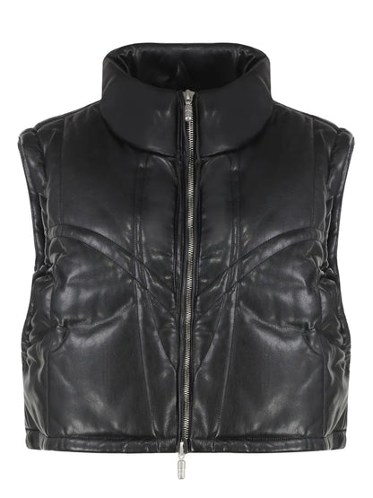 Faux-Leather Vest