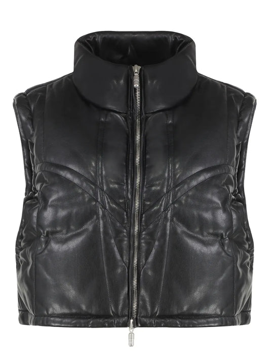 Faux-Leather Vest