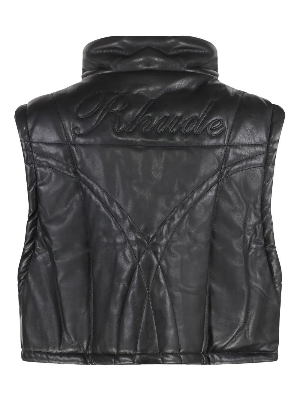 Faux-Leather Vest