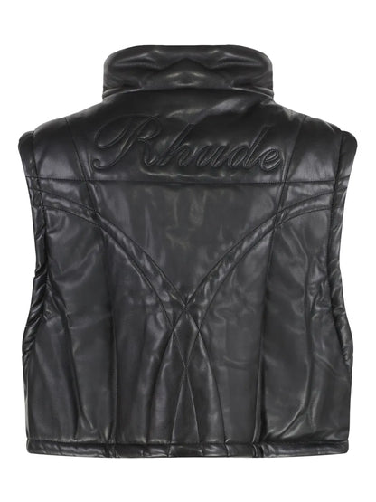 Faux-Leather Vest