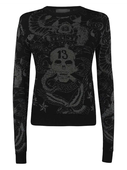 Patterned-Jacquard Top