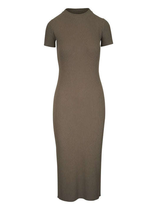 Ribbed Midi Dress