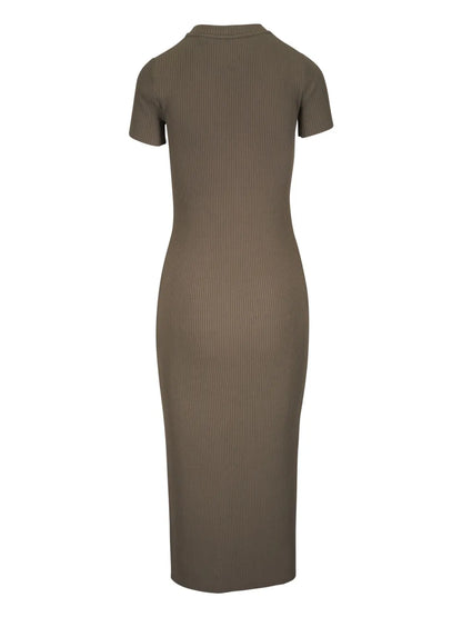 Ribbed Midi Dress