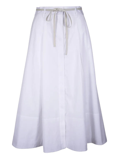 Cotton Midi Skirt