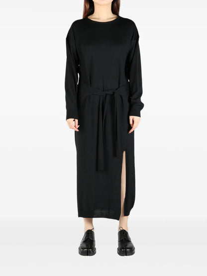 Knot-Detail Midi Dress