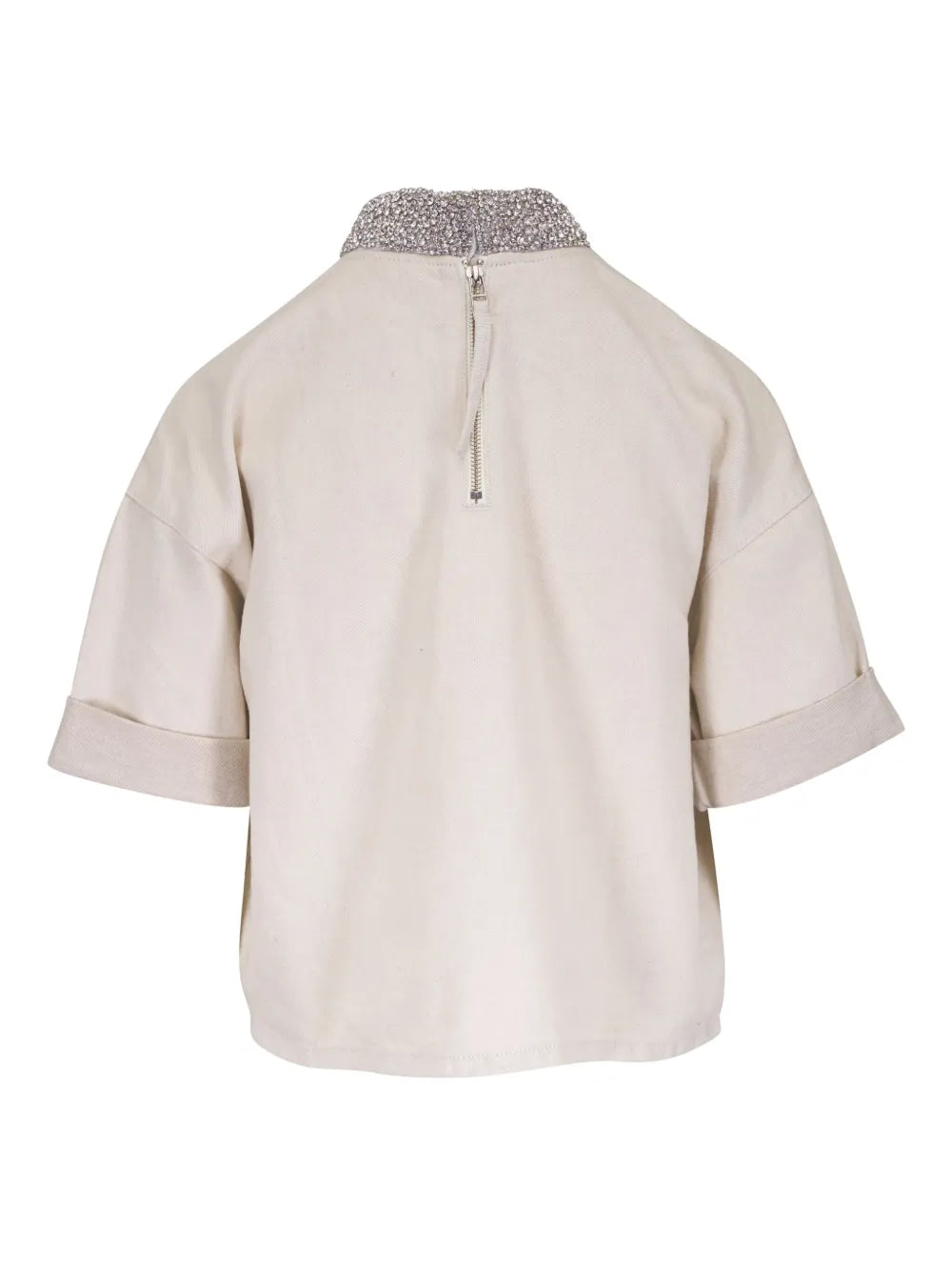 High-Neck Pocketed Top