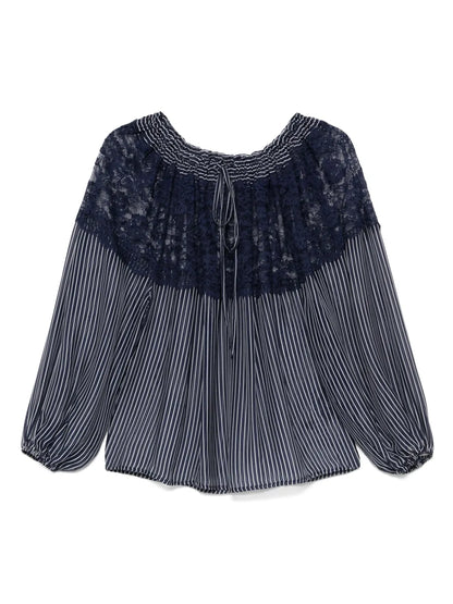 Lace-Detailed Blouse