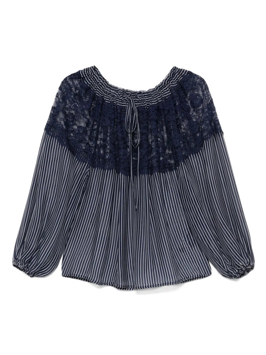 Lace-Detailed Blouse