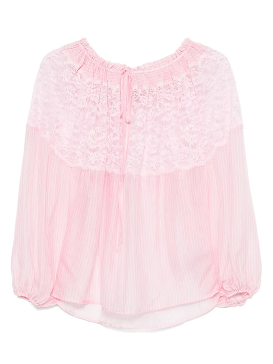 Lace-Detailed Blouse