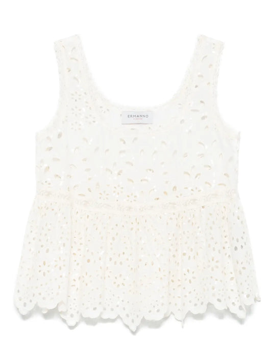 Broderie Anglaise Tank Top