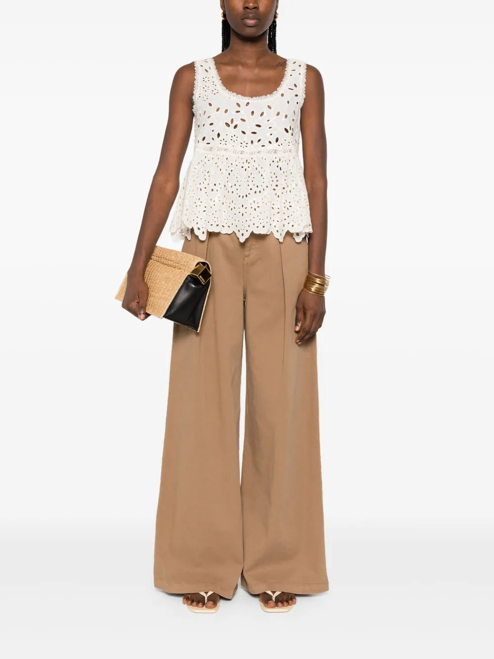 Broderie Anglaise Tank Top