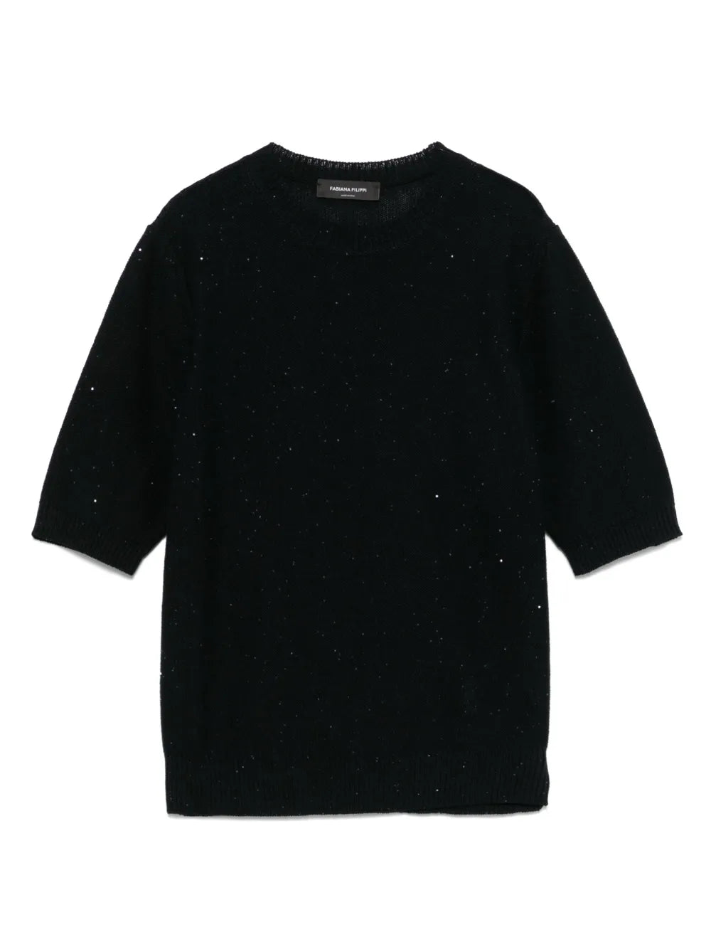 Sequin-Embellished Crew-Neck T-Shirt