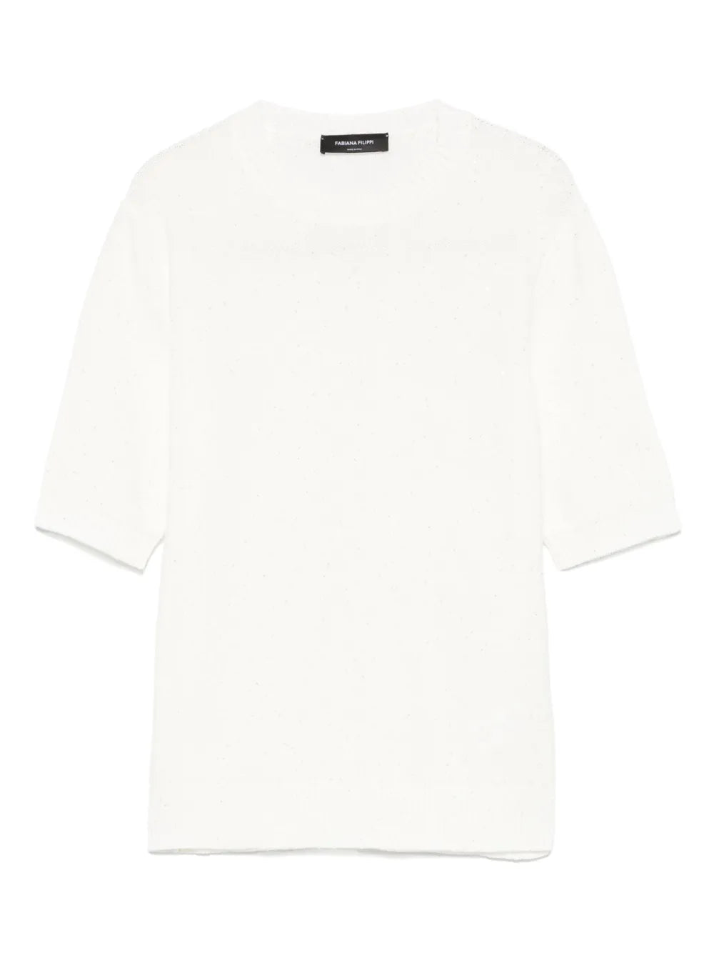 Sequin-Embellished Crew-Neck T-Shirt