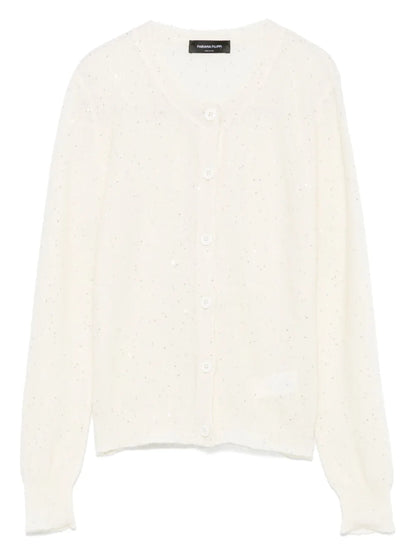 Sequin-Embellished Cardigan