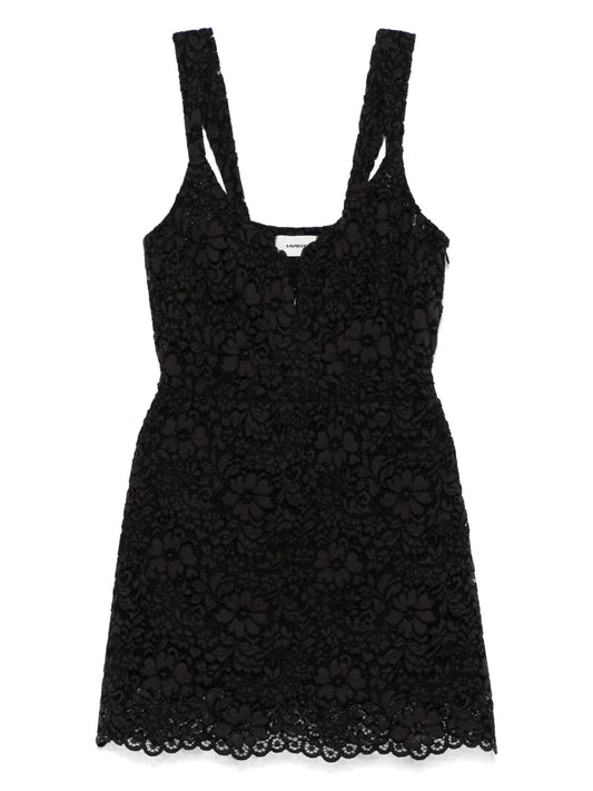 Corded-Lace Mini Dress