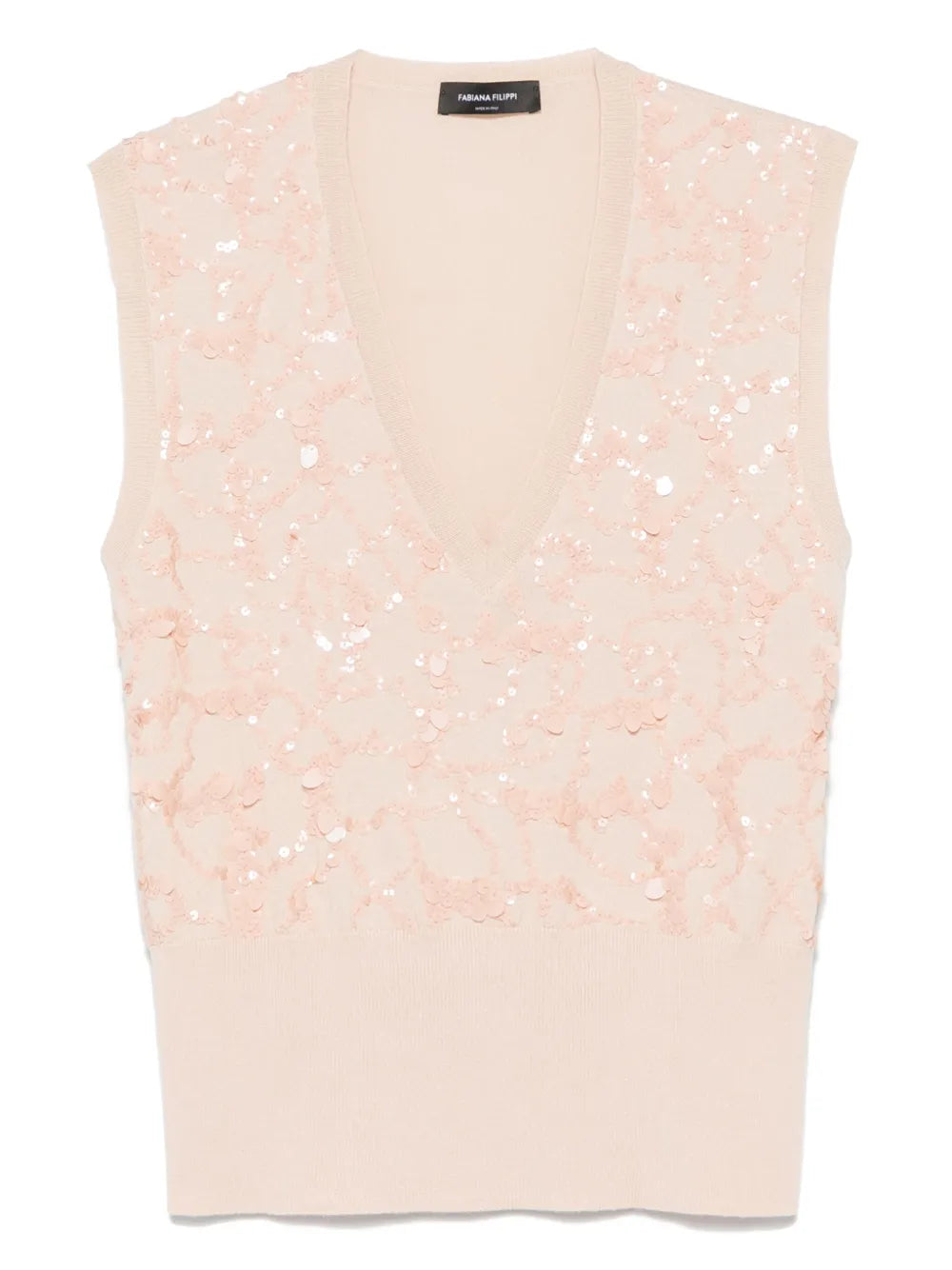 Sequin-Embellished Vest