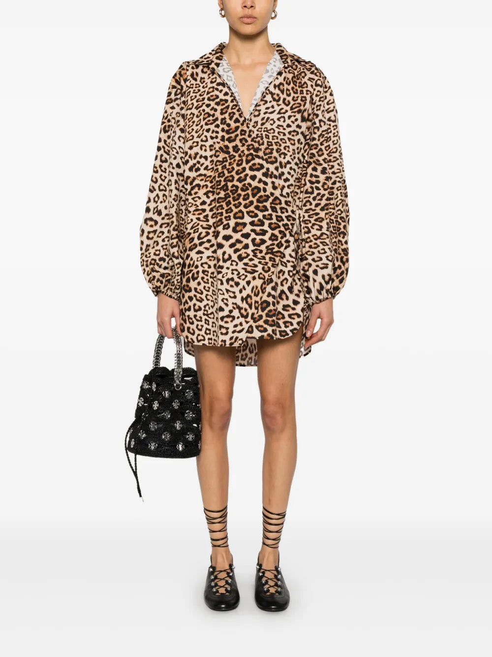 Leopard-Print Mini Dress