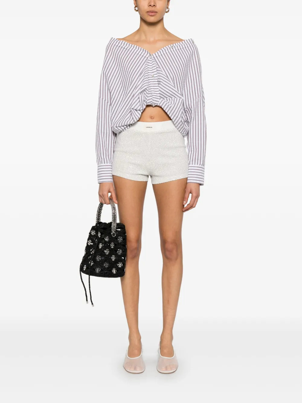 Crystal-Embellished Shorts